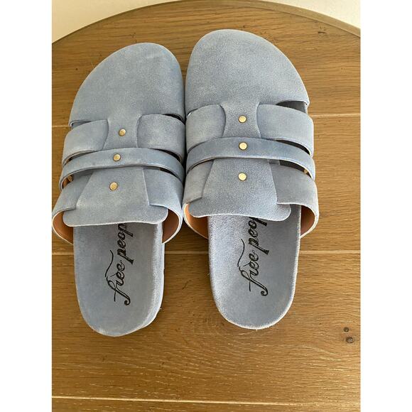NEW Free people Sunday season mules 36 blue - Picture 4 of 6
